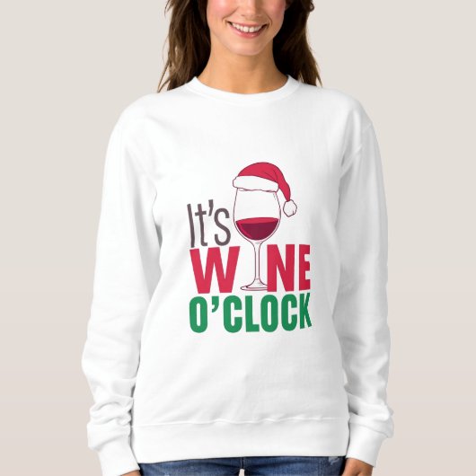 Sweatshirt C'est le Noël de Wine O'Clock (Devant)