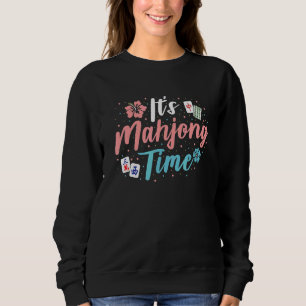Sweatshirt C'est le temps du Mahjong Citation pour un joueur
