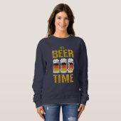 Sweatshirt C'est l'heure de la bière (Devant entier)
