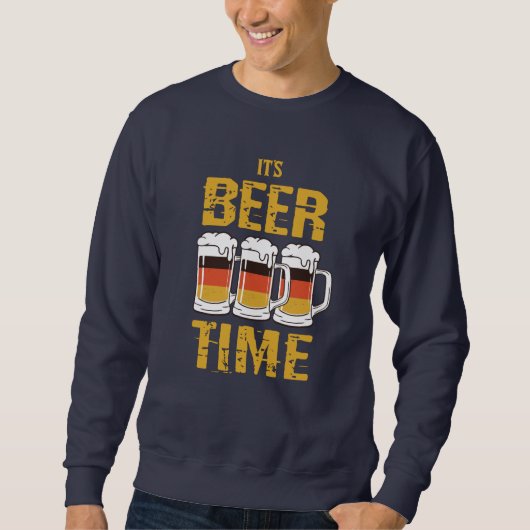 Sweatshirt C'est l'heure de la bière (Devant)