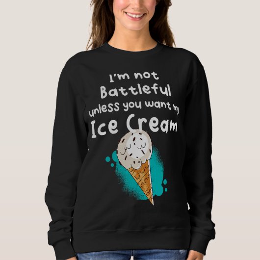 Sweatshirt C'Est Ma Crème Glaciaire (Devant)