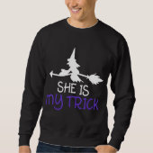 Sweatshirt C'est ma sorcière costumée Halloween avec Br (Devant)