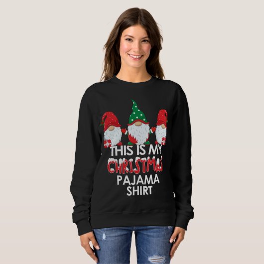 Sweatshirt C'Est Mes Gnomes De Noël Xmas (Devant entier)