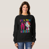 Sweatshirt C'est mon 11e cadeau d'anniversaire 11 ans fille d (Devant entier)