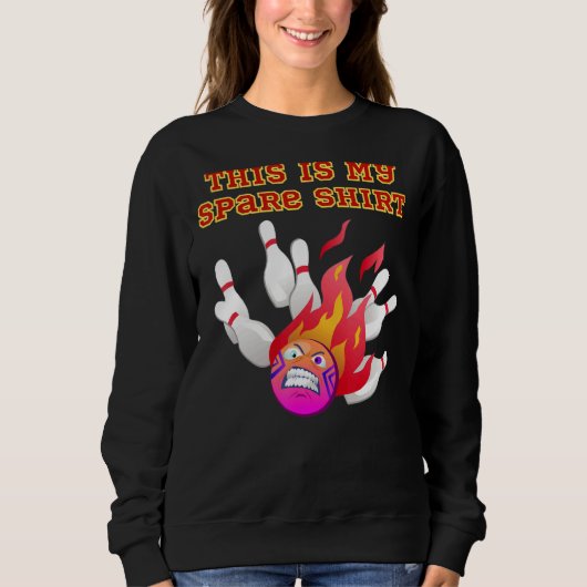 Sweatshirt C'est mon bowling de rechange (Devant)