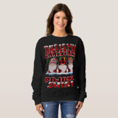 Sweatshirt C'Est Mon Buffalo De Noël Plaid Gnomes Drôle Xm (Devant entier)