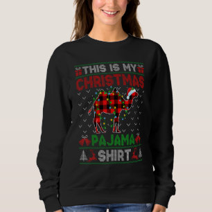 Sweatshirt C'Est Mon Camel De Noël Pajama Les Lumières De Noë
