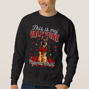 Sweatshirt C'Est Mon Chien Berger Allemand Pajama Valentin