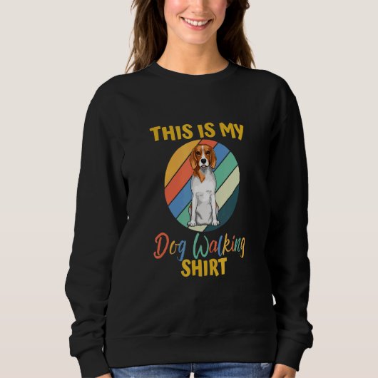 Sweatshirt C'est mon chien qui marche Beagle 02 (Devant)