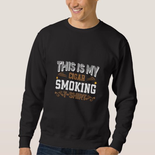 Sweatshirt C'Est Mon Cigar Fumer Le Gentleman Pipe Lounge (Devant)