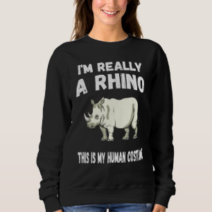 Sweatshirt C'est mon déguisement d'humain Je suis vraiment un