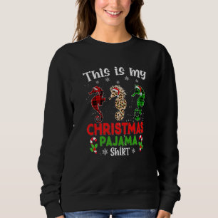 Sweatshirt C'est mon Hippocampe d'Animaux de Pyjama de Noël L