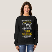 Sweatshirt C'est mon nez de Silken Windhound de chien (Devant entier)