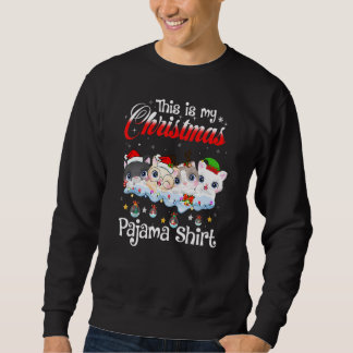 Sweatshirt C'Est Mon Noël Pajama Chat Noël