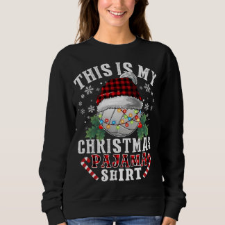 Sweatshirt C'Est Mon Pajama De Noël Volleyball Père Noël
