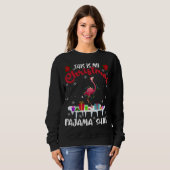 Sweatshirt C'Est Mon Pajama De Noël Xmas Doberman Light Sa (Devant entier)