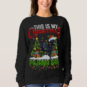 Sweatshirt C'Est Mon Pajama Schipperke Chien Noël
