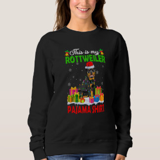 Sweatshirt C'Est Mon Pijama Rottweiler Dog De Noël