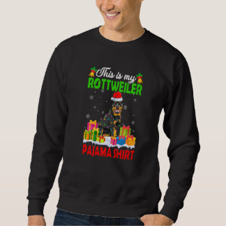 Sweatshirt C'Est Mon Pijama Rottweiler Dog De Noël