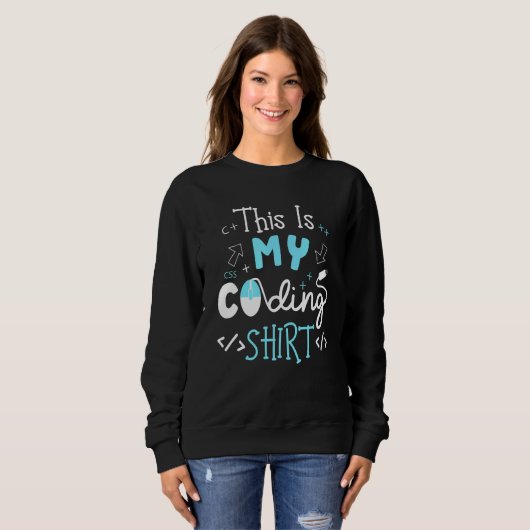 Sweatshirt C'Est Mon Programmeur Coder Coder Ordinateur Nerd (Devant entier)