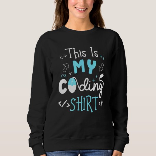 Sweatshirt C'Est Mon Programmeur Coder Coder Ordinateur Nerd (Devant)