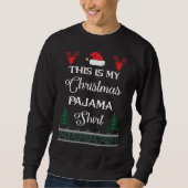 Sweatshirt C'est mon pyjama de Noël (Devant)