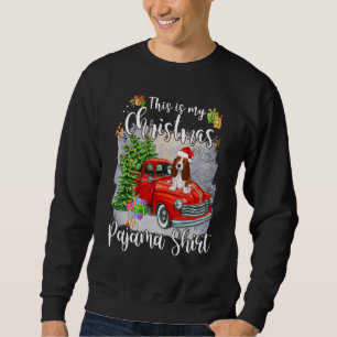 Sweatshirt C'Est Mon Pyjama De Noël Basset Hound Chien De Noë