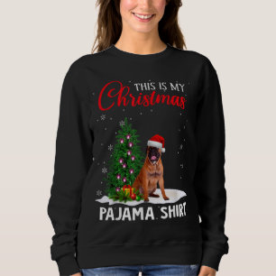 Sweatshirt C'Est Mon Pyjama De Noël Bullmastiff Chien De Noël