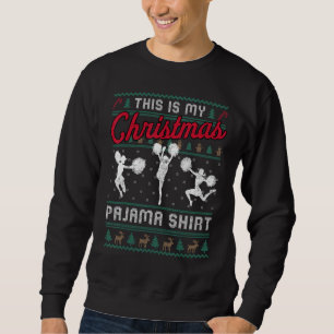 Sweatshirt C'Est Mon Pyjama De Noël Qui Cheerleader Ugly Swea
