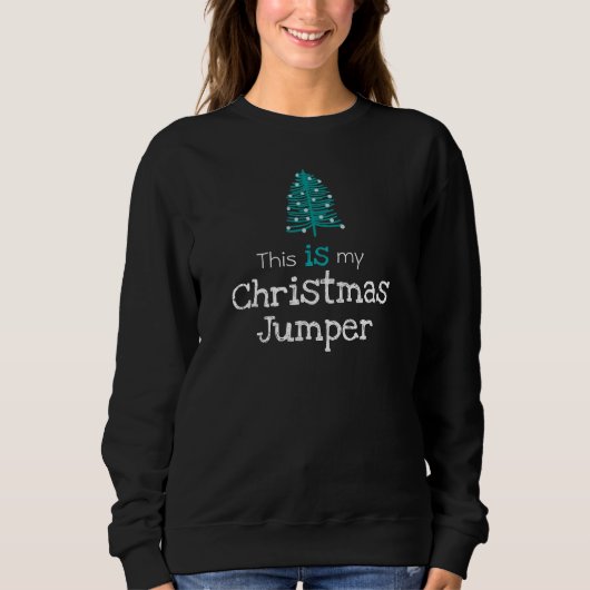 Sweatshirt C'est mon sapin vert (Devant)