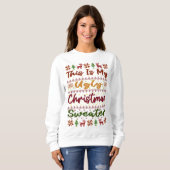 Sweatshirt C'Est Mon Vilain Chandail De Noël (Devant entier)