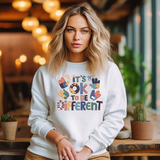 Sweatshirt C'est OK d'être différent