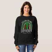 Sweatshirt C'est Ok Pour Être Différent Scoliose Sensibilisat (Devant entier)