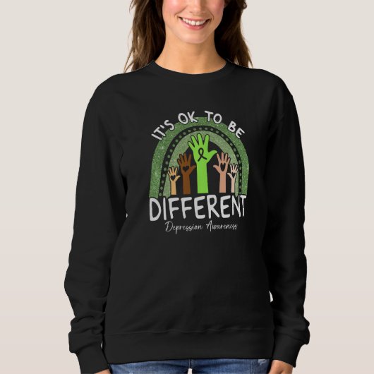 Sweatshirt C'est Ok Pour Être Différent Sensibilisation à la (Devant)