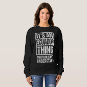 Sweatshirt C'est un Equateur que l'on ne comprend pas (Devant entier)