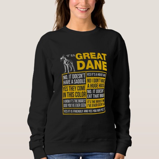 Sweatshirt C'Est Un Grand Dane (Devant)