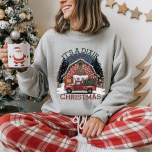 Sweatshirt C'est un Noël Dixie – Conception de grange sudiste