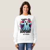 Sweatshirt C'Est Un Peu De Feuille De Boite Halloween Ghost E (Devant entier)