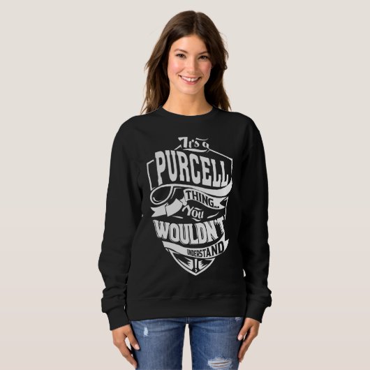 Sweatshirt C'est un truc Purcell (Devant entier)