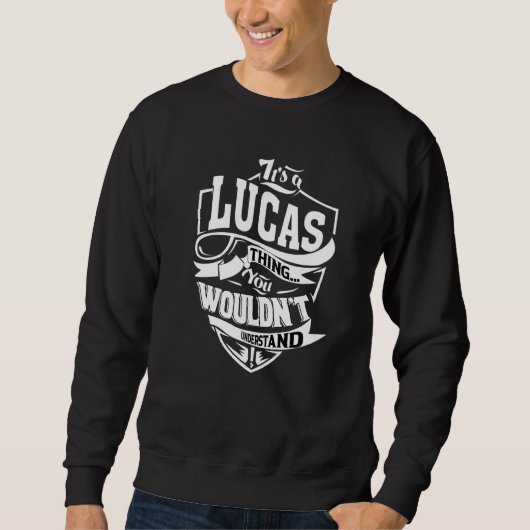 Sweatshirt C'est une affaire de Lucas (Devant)