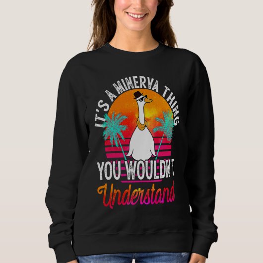 Sweatshirt C'est une affaire de Minerva que vous ne comprendr (Devant)