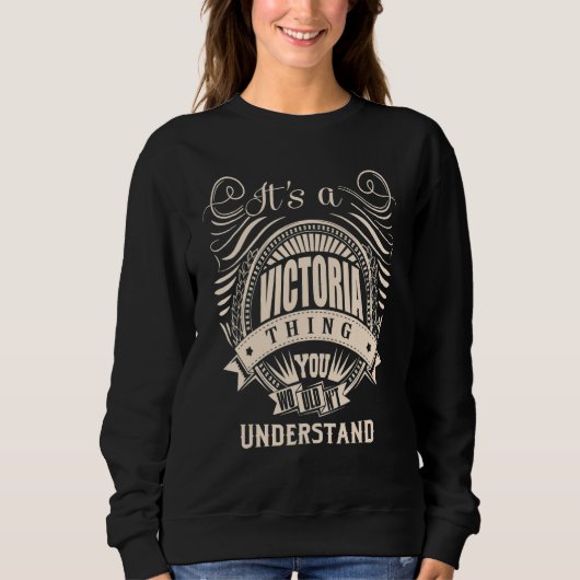 Sweatshirt C'est une affaire de VICTORIA (Devant)