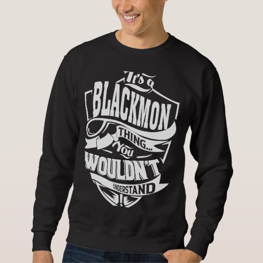 Sweatshirt C'est une chose BLACKMON (Devant)