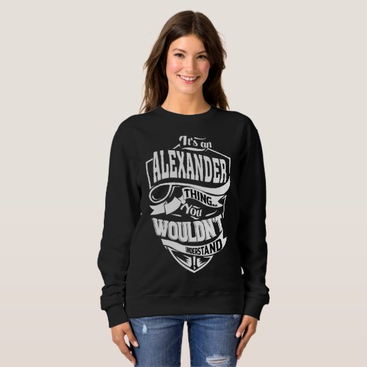 Sweatshirt C'est une chose d'Alexandre (Devant entier)