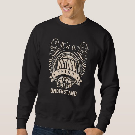 Sweatshirt C'est une chose de VICTORIA (Devant)