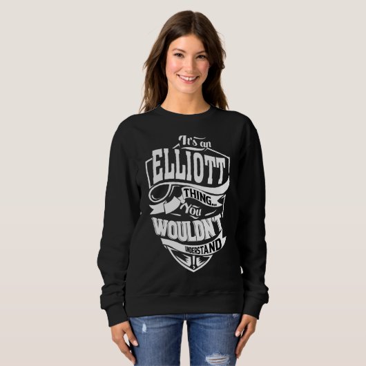 Sweatshirt C'est une chose Elliott (Devant entier)