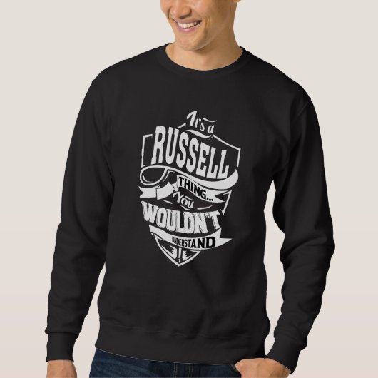 Sweatshirt C'est une chose Russell (Devant)