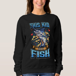 Sweatshirt Cet Enfant Aime Poissonner Pêcheurs Ados Rod Pêche