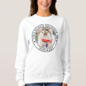 Sweatshirt Cet être humain appartient à chien Nom du chat - P (Devant)