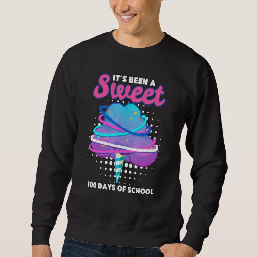 Sweatshirt C'Était Un Doux 100 Jours De Candies De Coton Scol (Devant)